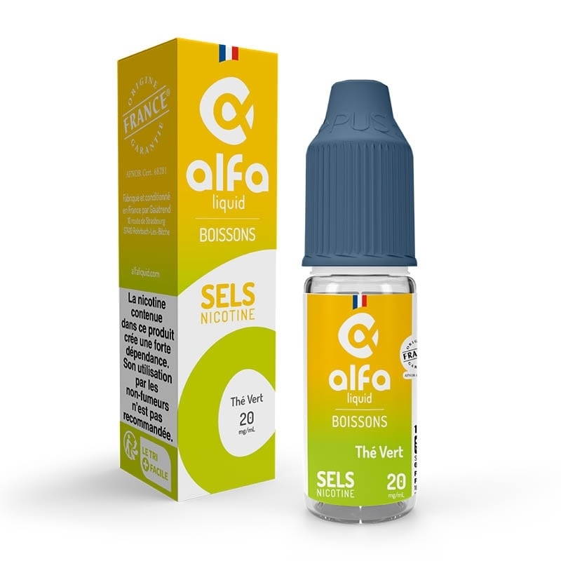 e-liquide Thé Vert Sel de Nicotine 10 ml - Alfaliquid pas cher