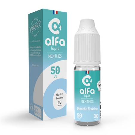 Menthe Fraîche 50/50 10 ml - Alfaliquid pas cher