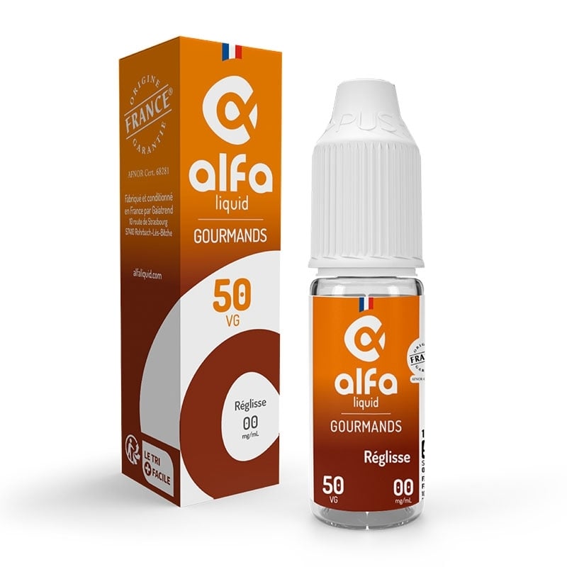 e-liquide Réglisse 50/50 10 ml - Alfaliquid pas cher