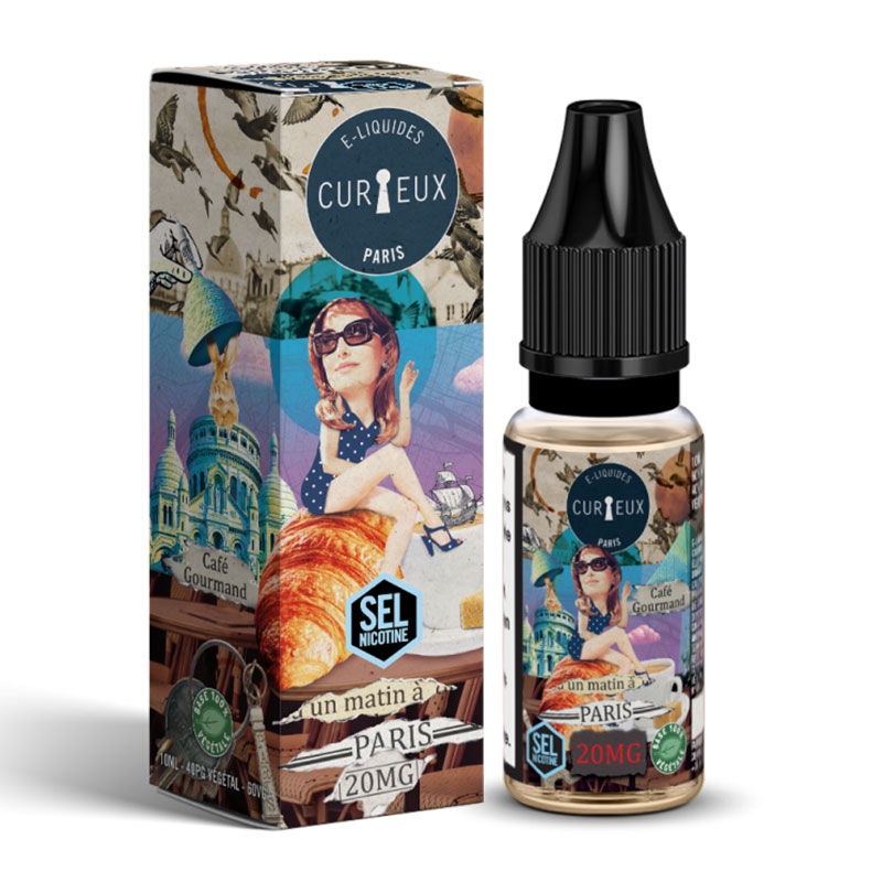 Un Matin à Paris nicotine salt 10 ml Hexagone e-liquid - Curieux cheap