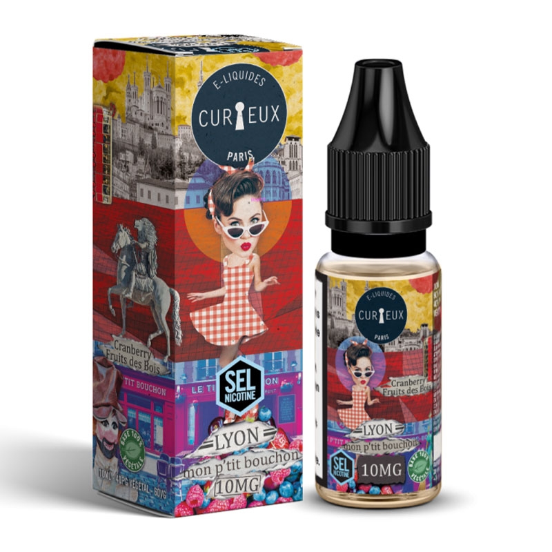 Lyon, Mon Ptit Bouchon nicotine salt 10 ml Hexagone e-liquid - Curieux cheap