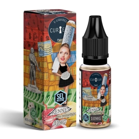 e-liquide Rennes des Reinettes 10 ml Sel de Nicotine Hexagone - Curieux pas cher