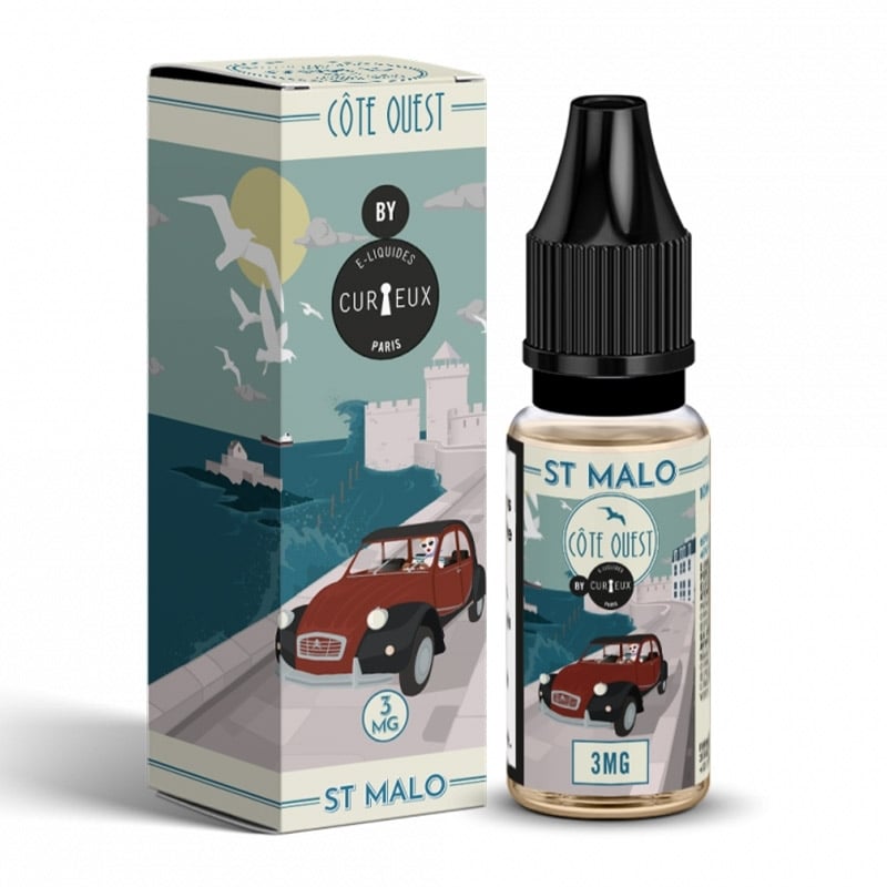 e-liquide St Malo 10 ml Côte Ouest - Curieux pas cher