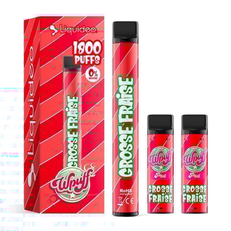 Wpuff 1800 1 Batterie + 3 Pods - Liquideo pas cher