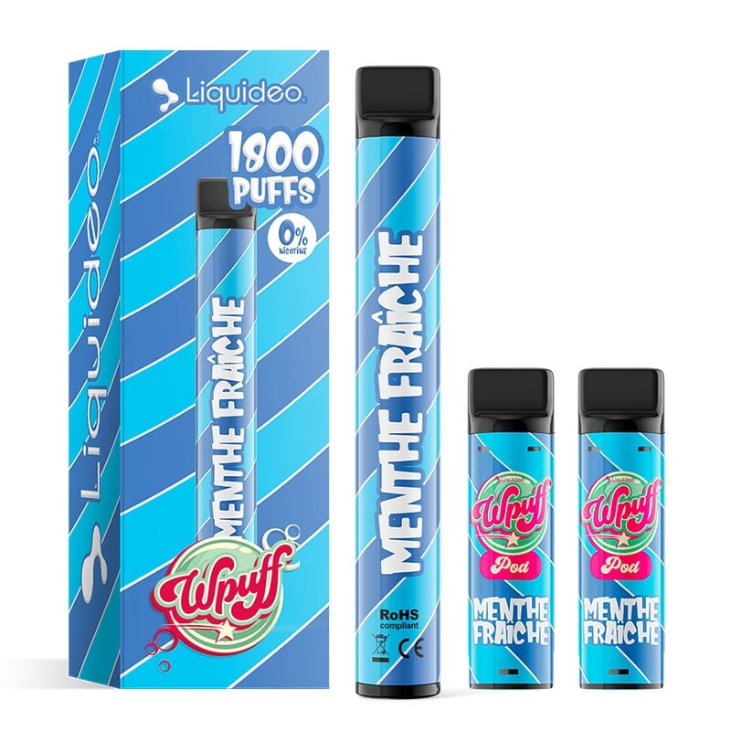e-liquide Wpuff 1800 1 Batterie + 3 Pods - Liquideo pas cher
