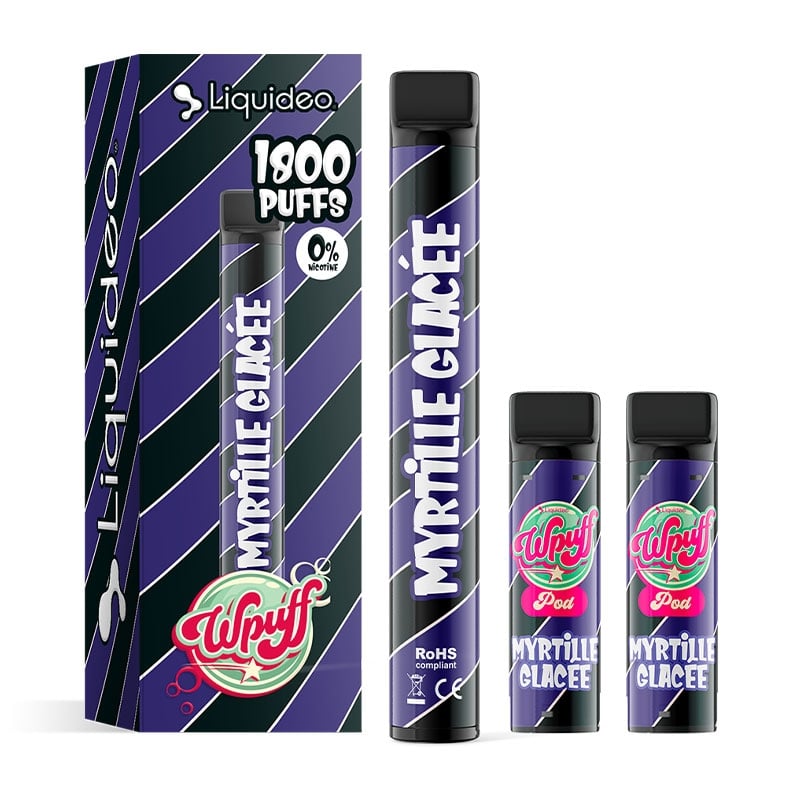 e-liquide Wpuff 1800 1 Batterie + 3 Pods - Liquideo pas cher