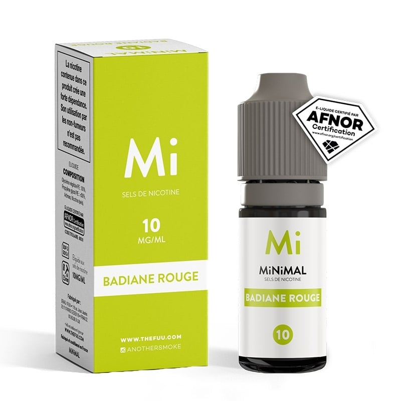 e-liquide Badiane Rouge Minimal 10 ml - Fuu pas cher