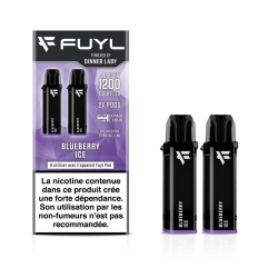 2 Cartouches Fuyl 2 ml - Dinner Lady pas cher blueberry ice
