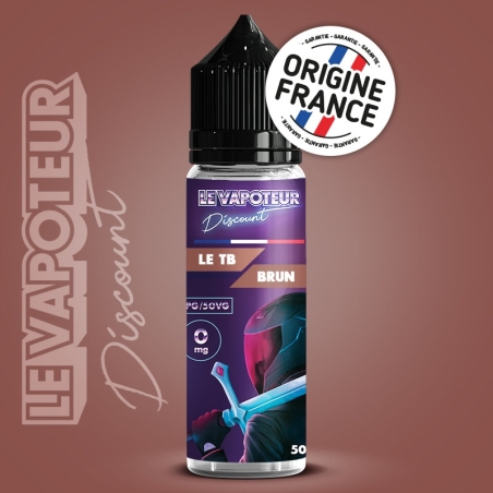 e-liquide Le TB Brun 50 ml - Le Vapoteur Discount pas cher e-liquide Le TB Brun 50 ml - Le Vapoteur Discount pas cher