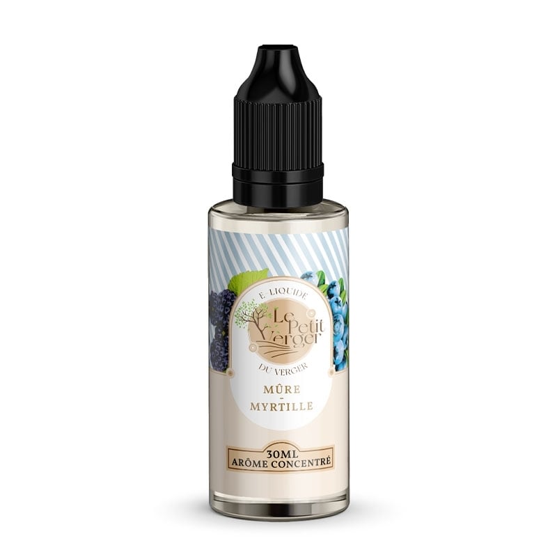 e-liquide Concentré Mûre Myrtille 30 ml - Le Petit Verger pas cher