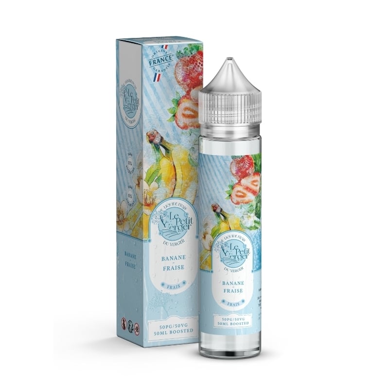 e-liquide Banane Fraise 50 ml - Le Petit Verger Frais pas cher