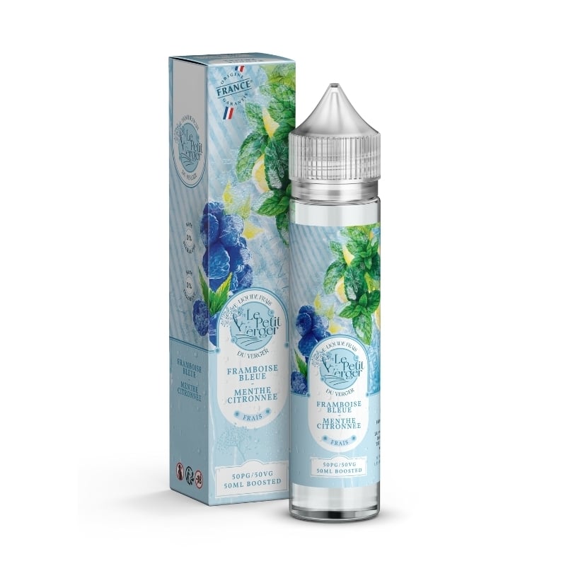 e-liquide Framboise Bleue Menthe Citronnée 50 ml - Le Petit Verger Frais pas cher