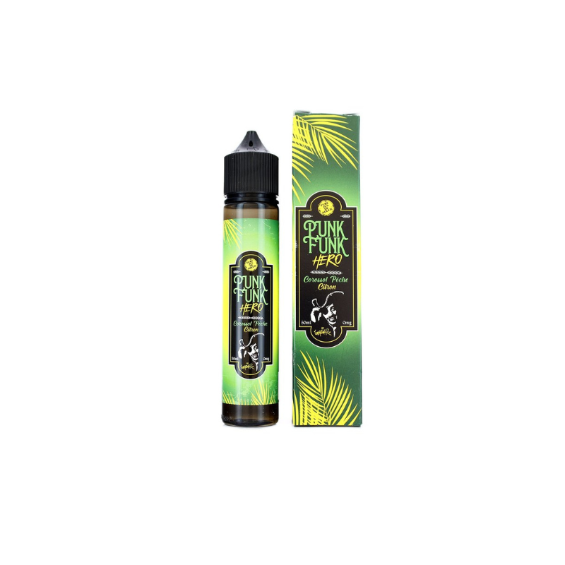 e-liquide Corrosol Pêche Citron 50 ml - Punk Funk Hero pas cher