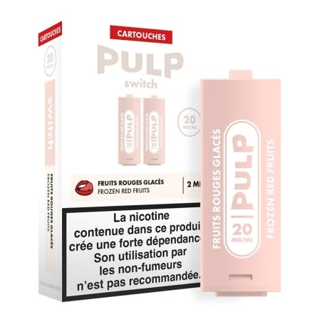 Cartouche Fruits Rouges Glacés 2 x 2 ml - Le Pod Switch Pulp pas cher