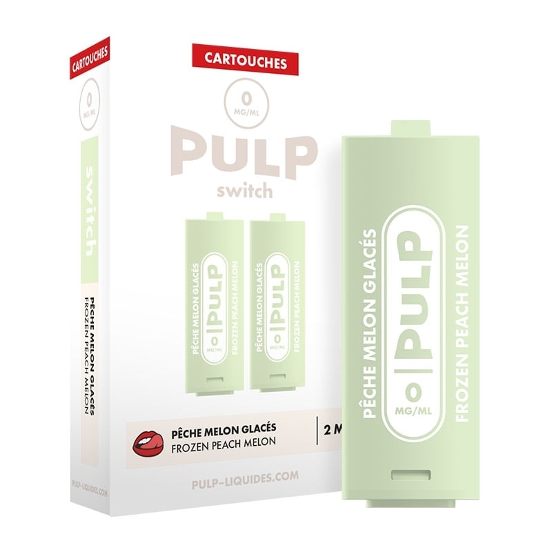 e-liquide Cartouche Pêche Melon Glacés 2 x 2 ml - Le Pod Switch Pulp pas cher