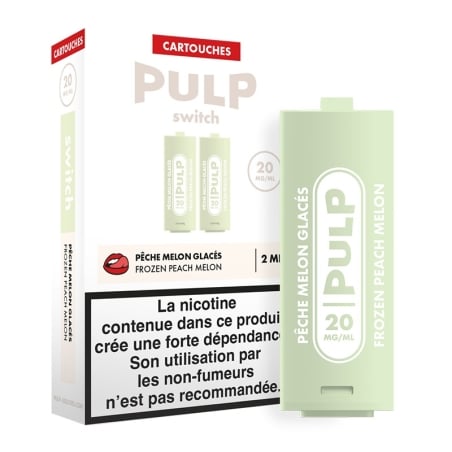 Cartouche Pêche Melon Glacés 2 x 2 ml - Le Pod Switch Pulp pas cher Cartouche Pêche Melon Glacés 2 x 2 ml - Le Pod Switch Pulp pas cher