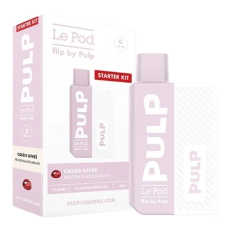 e-liquide Kit Cassis Givré 2 ml - Pod Flip Pulp pas cher