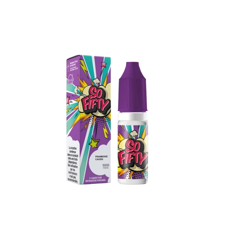 e-liquide Fraise Rhubarbe 50/50 10 ml (So Fifty) - Alfaliquid pas cher
