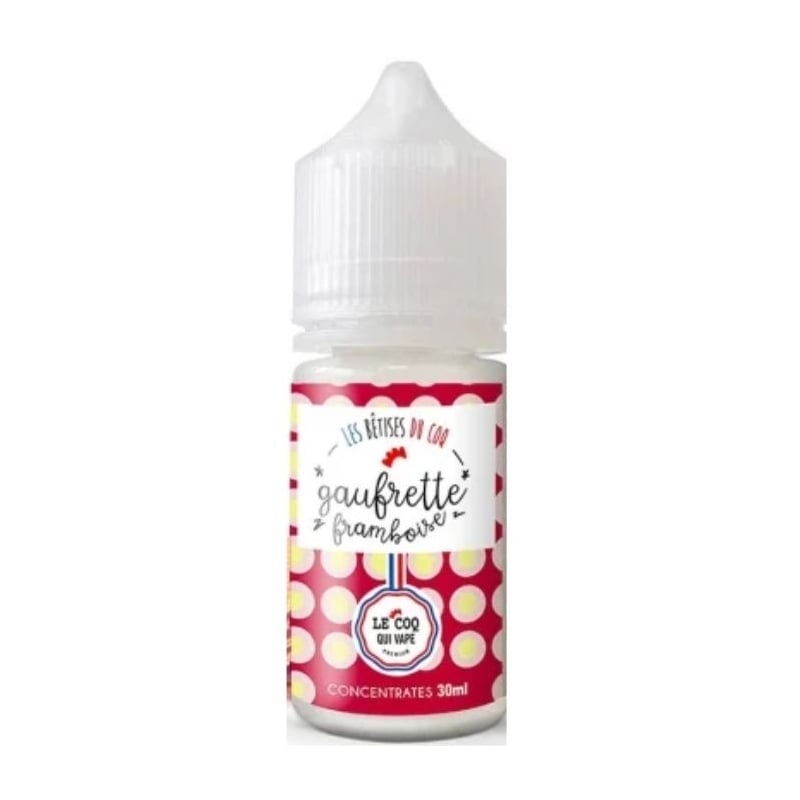 Concentré Gaufrette Framboise 30 ml - Les bêtises Du Coq pas cher