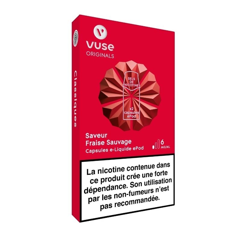 Cartouches Fraise Sauvage - Vuse pas cher