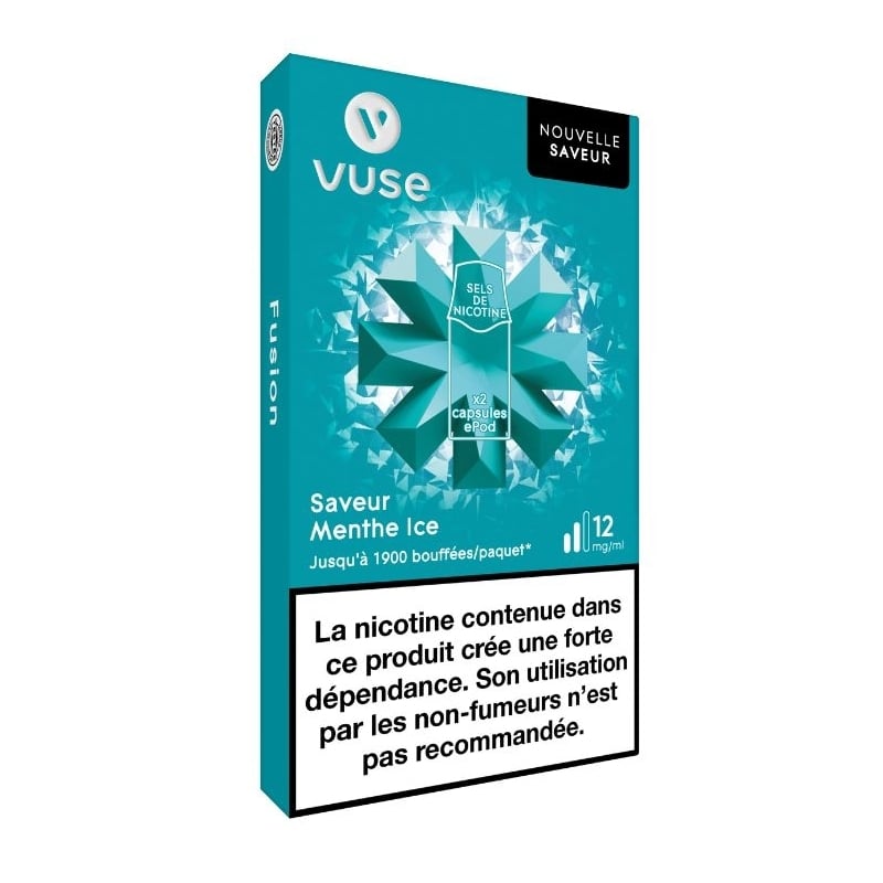 Cartouches Menthe Ice - Vuse pas cher