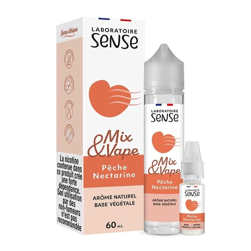 e-liquide Pêche Nectarine 60 ml Mix & Vape - Sense pas cher