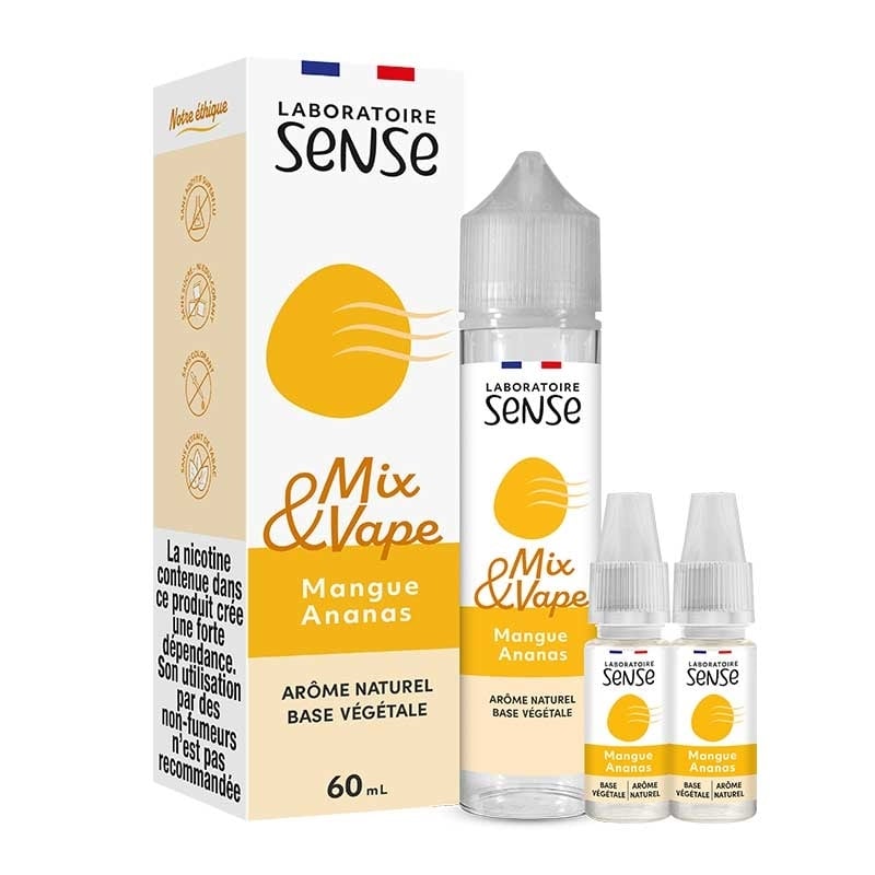 e-liquide Mangue Ananas 60 ml Mix & Vape - Sense pas cher