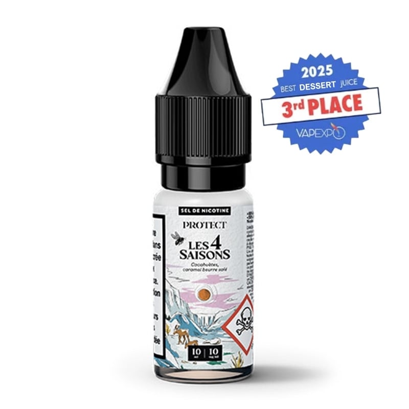 e-liquide Cacahuètes Caramel Beurre Salé Salt 10 ml Les 4 Saisons - Protect pas cher
