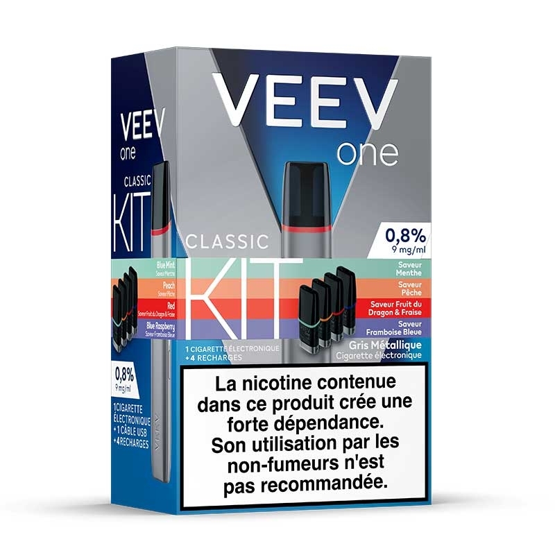 Veev One Kit Fruity Flavors Grey 9 mg (+ 4 pods) e-liquid - Veev cheap