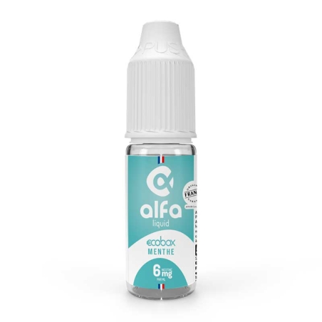 e-liquide Menthe 10 ml Ecobox - Alfaliquid pas cher