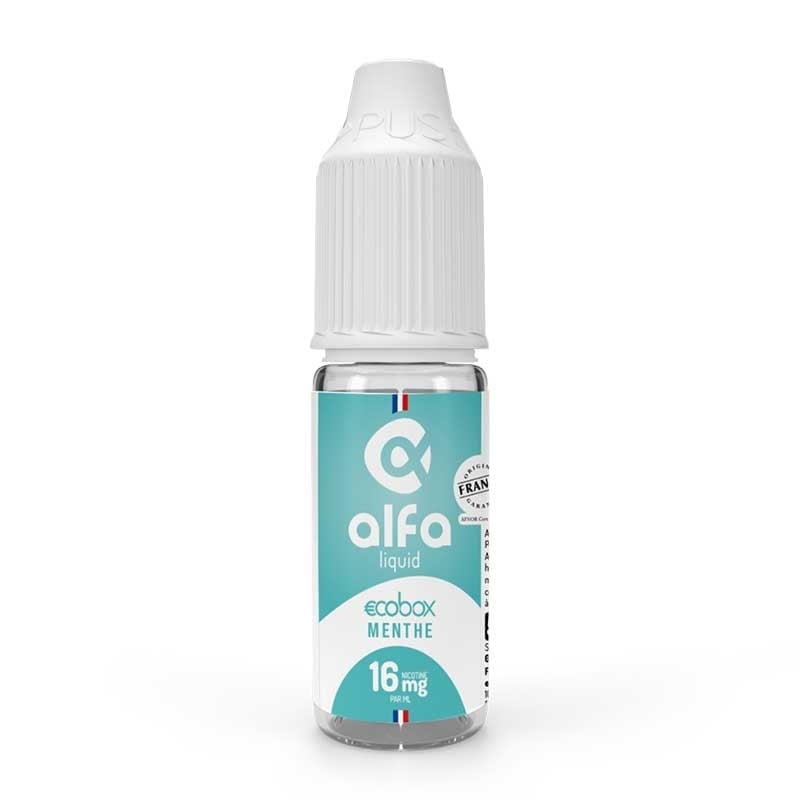 e-liquide Menthe 10 ml Ecobox - Alfaliquid pas cher