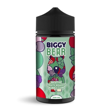 e-liquide Menthe Fruits Rouges Bubble Gum 200 ml - Biggy Bear pas cher