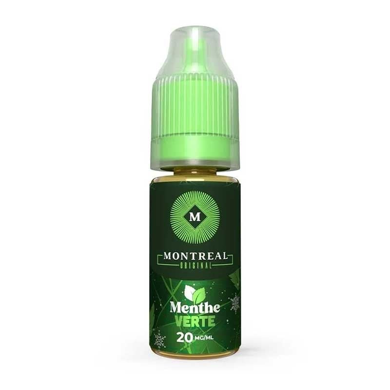 e-liquid Green Mint nicotine salt 10 ml - Montréal Original cheap