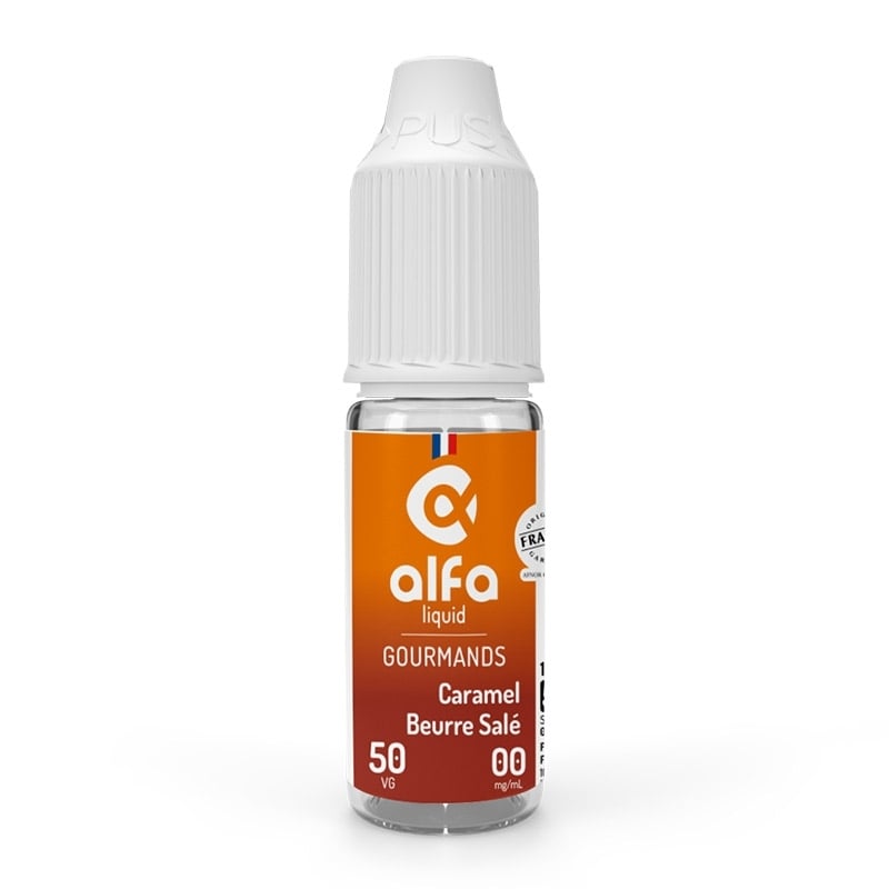 e-liquide Caramel Beurre Salé 50/50 10 ml - Alfaliquid pas cher