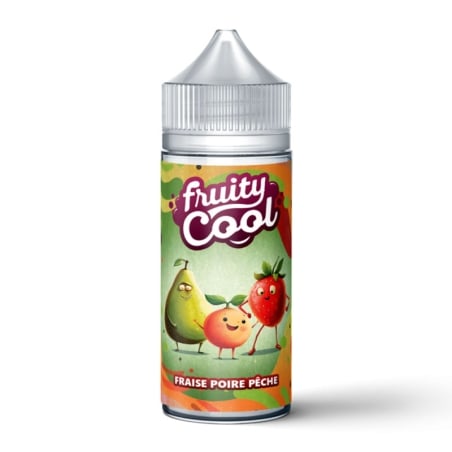 E-liquide Fraise Poire Pêche 100 ml - Fruity Cool pas cher | Le Vapoteur Discount