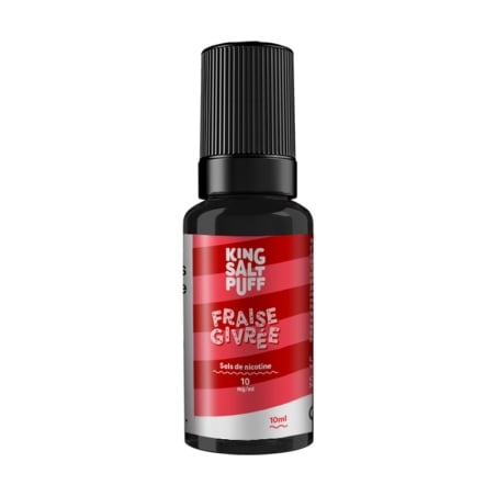 E-liquide Fraise Givrée sel de nicotine 10 ml King Salt Puff pas cher | Le Vapoteur Discount