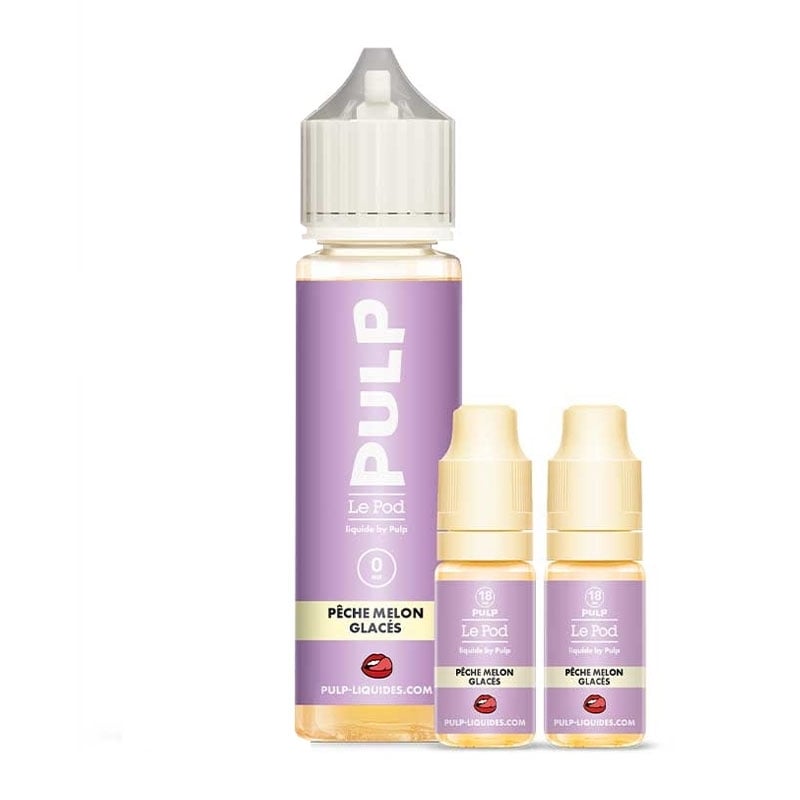 e-liquide Pêche Melon Glacés 60 ml Le Pod Liquide - Pulp pas cher