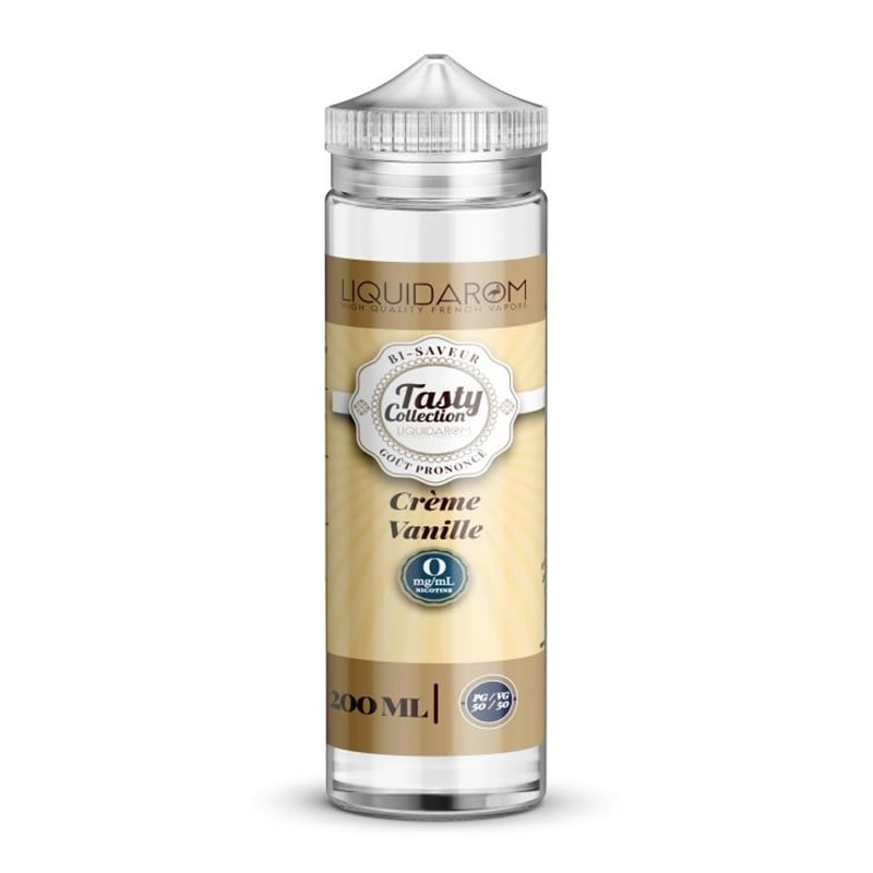 e-liquide Crème Vanille 200 ml - Tasty Collection pas cher