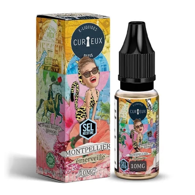 e-liquide Montpellier Emerveille 10 ml Sel de Nicotine Hexagone - Curieux pas cher