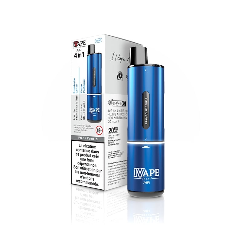 e-liquide Kit Air Pod 4 en 1 Blue Edition - I Vape Great pas cher