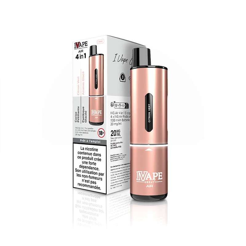 e-liquide Kit Air Pod 4 en 1 Pink Edition - I Vape Great pas cher