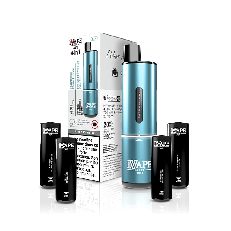 e-liquide Kit Air Pod 4 en 1 Sky Edition - I Vape Great pas cher