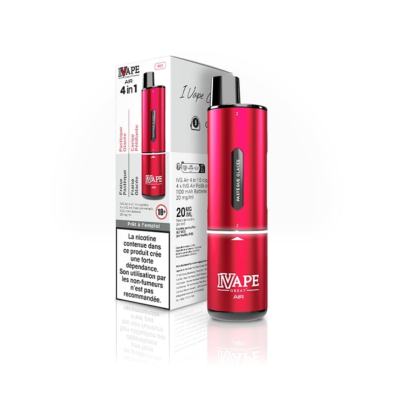 e-liquide Kit Air Pod 4 en 1 Red Edition - I Vape Great pas cher
