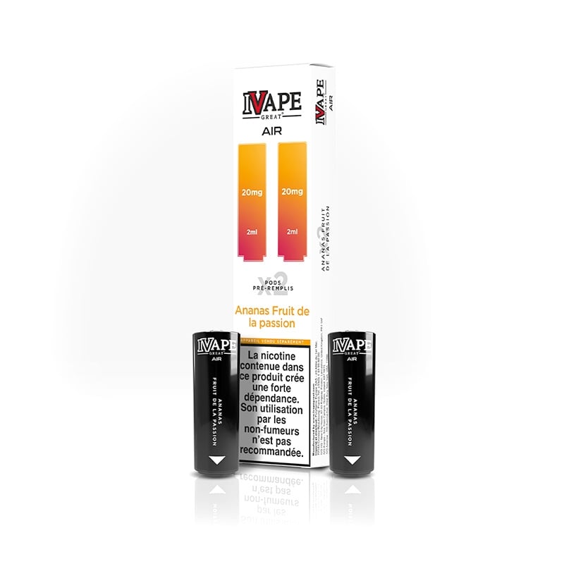 Cartouches Air Pod 4 en 1 Ananas Fruit de la Passion - I Vape Great pas cher