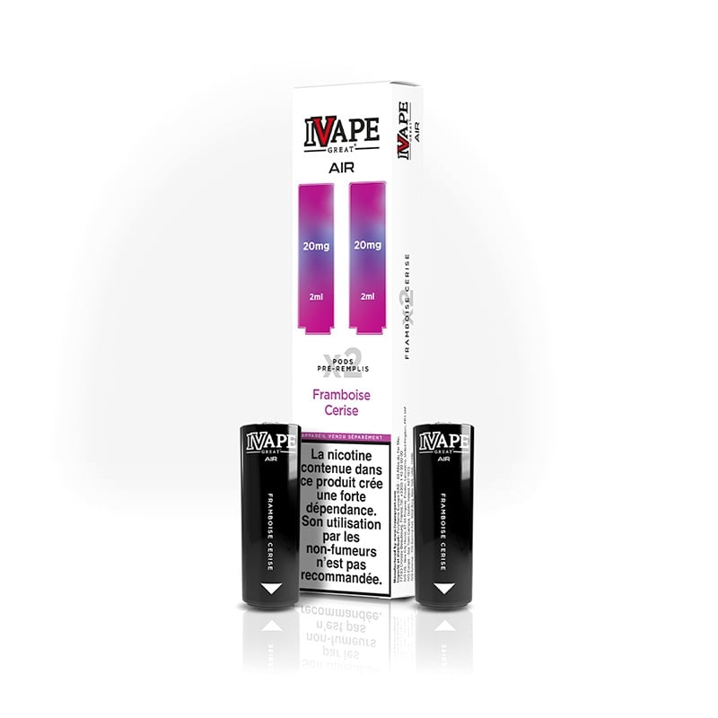 Cartouches Air Pod 4 en 1 Framboise Cerise - I Vape Great pas cher