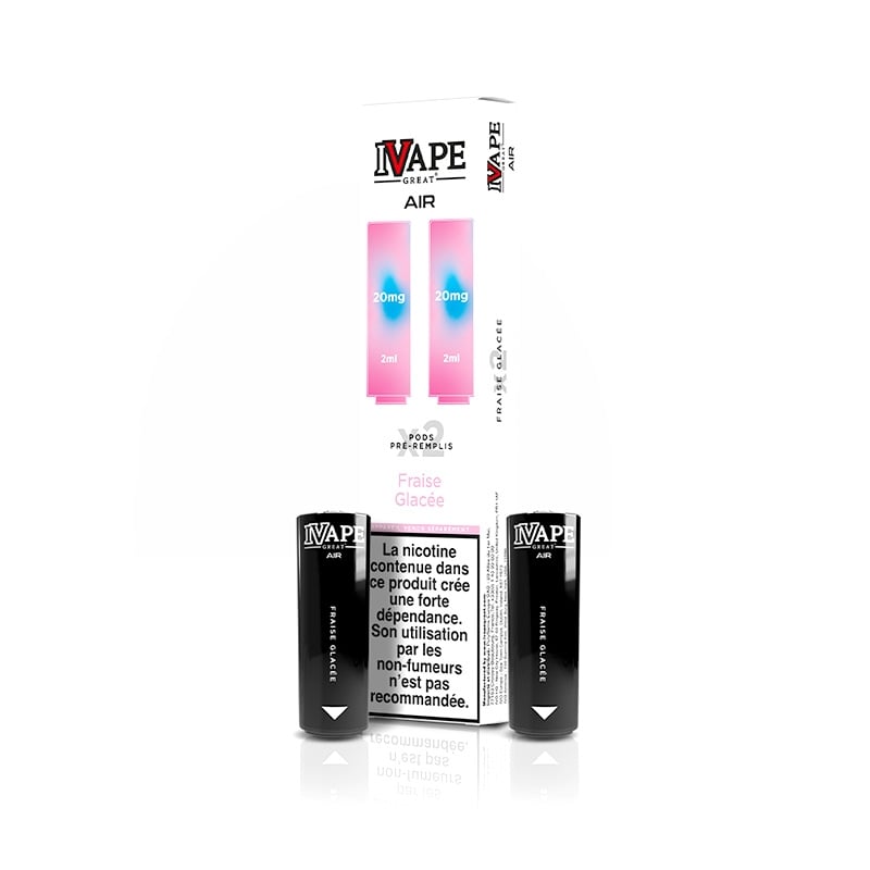 Cartouches Air Pod 4 en 1 Fraise Glacée - I Vape Great pas cher