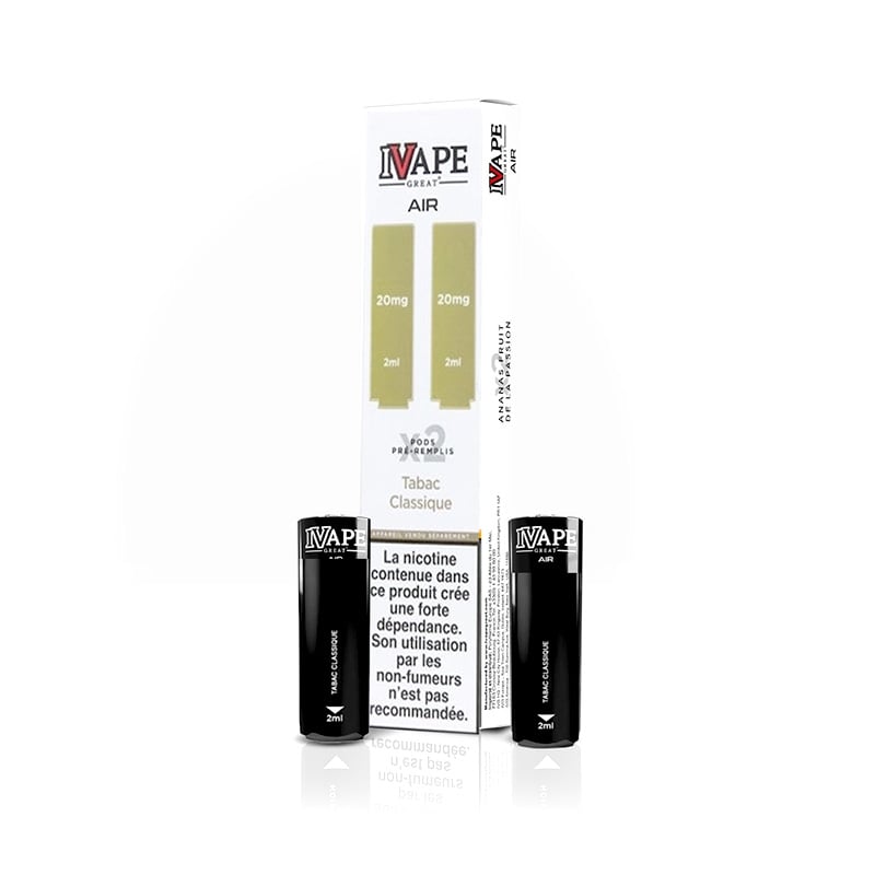 Cartouches Air Pod 4 en 1 Tabac Classique - I Vape Great pas cher