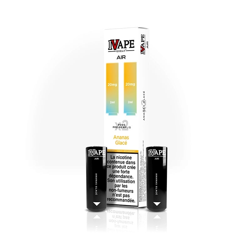 Cartouches Air Pod 4 en 1 Ananas Glacé - I Vape Great pas cher