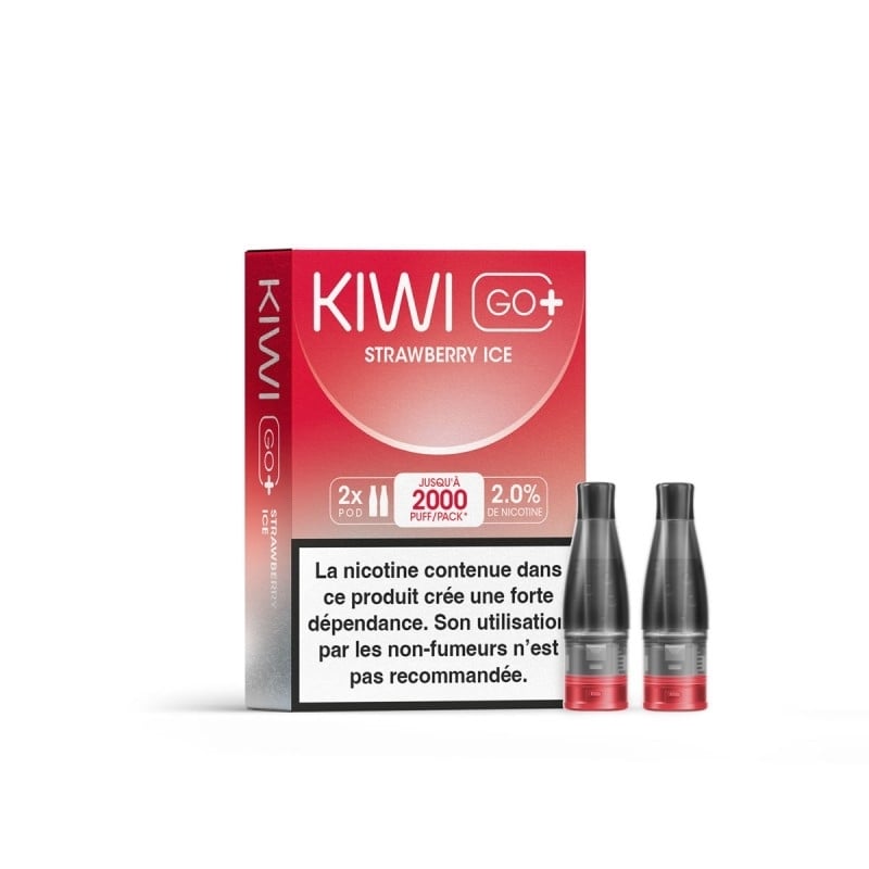 Cartouches Kiwi Go+ Strawberry Ice - Kiwi Vapor pas cher