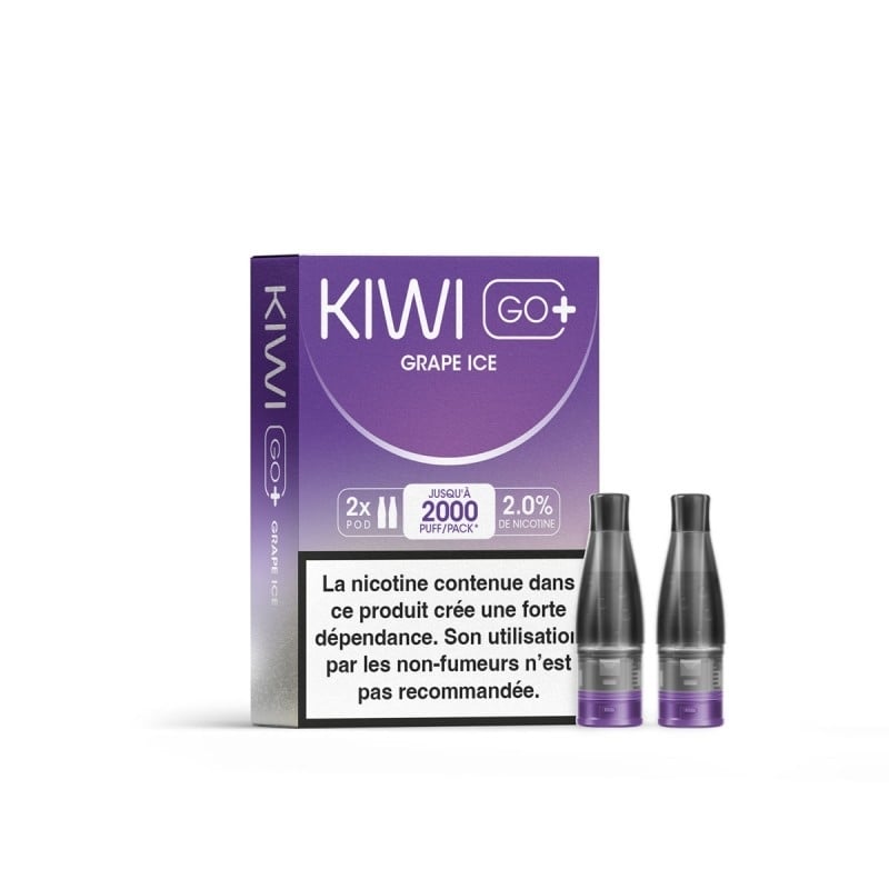 Cartouches Kiwi Go+ Grape Ice - Kiwi Vapor pas cher